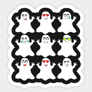 Ghost Shirt - Ghost Emoji Shirt - Halloween Ghost Shirt Sticker